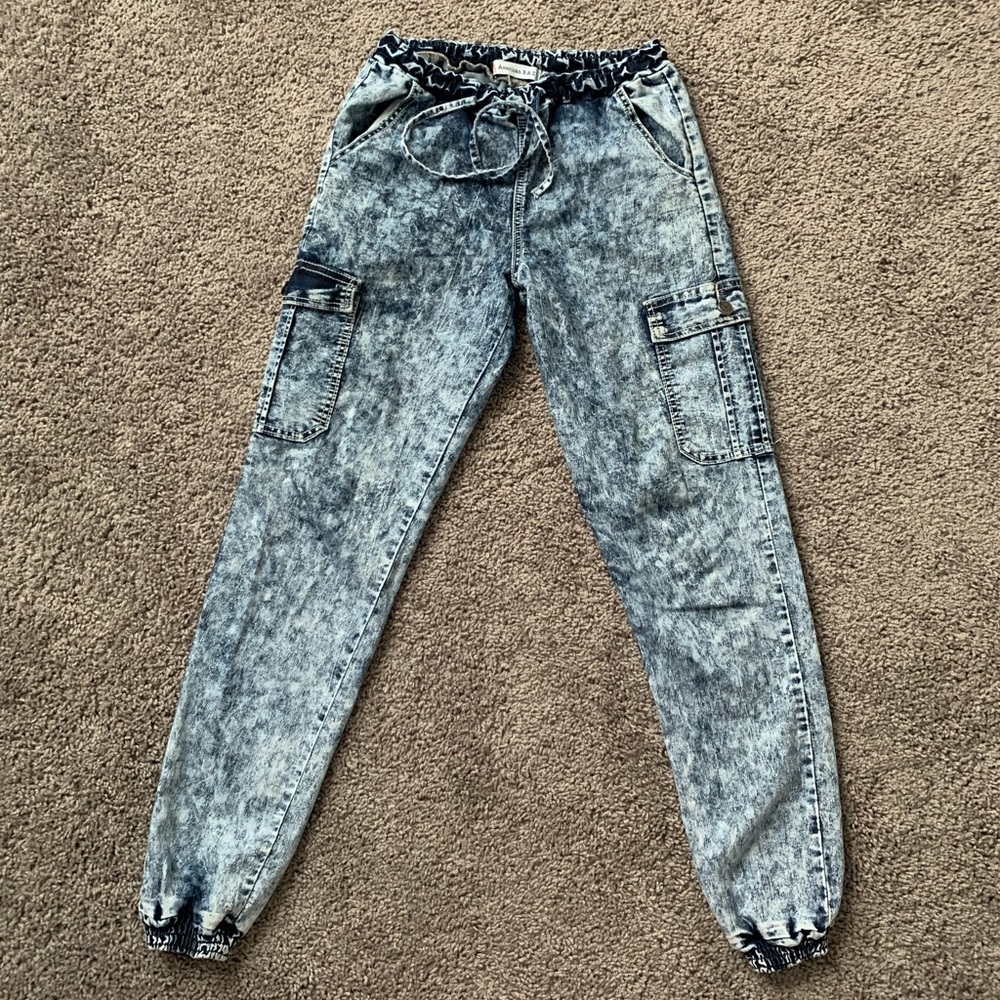 American BAZI Acid Washed Joggers